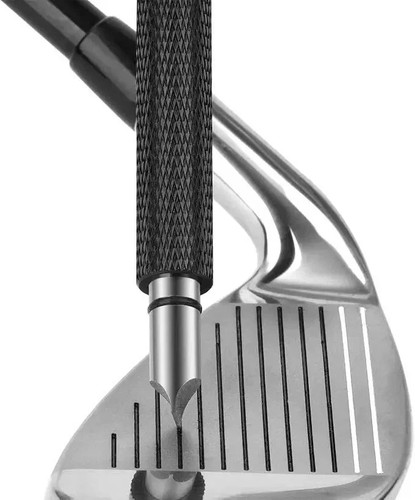 Golf club groove sharpener v - club,